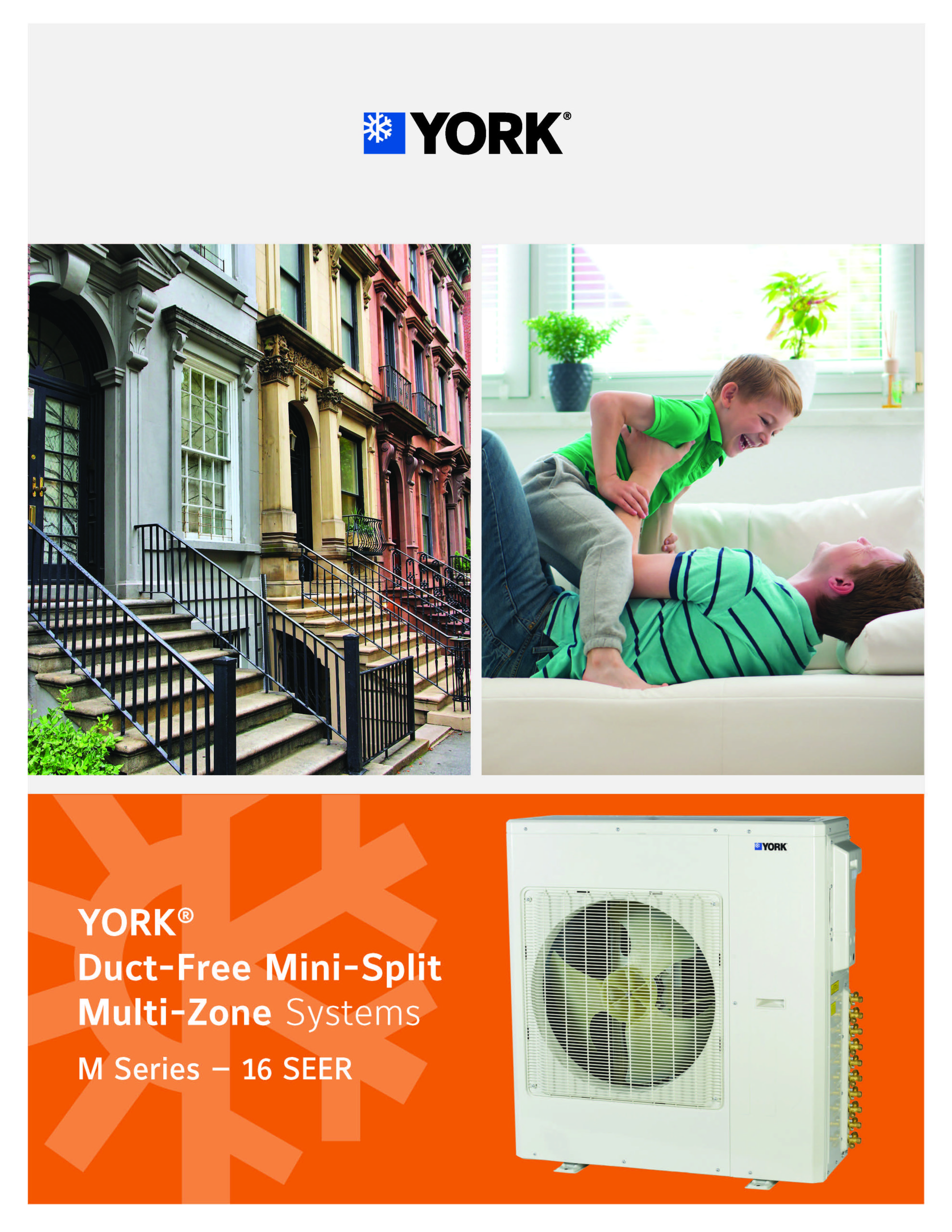 YORK Duct-Free Mini-Split Multi-Zone Systems Brochure Front Cover